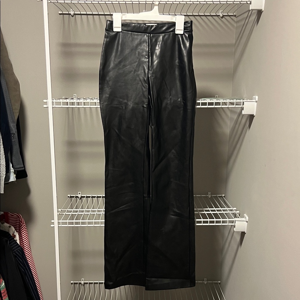 Wilfred Black Faux Leather Pants